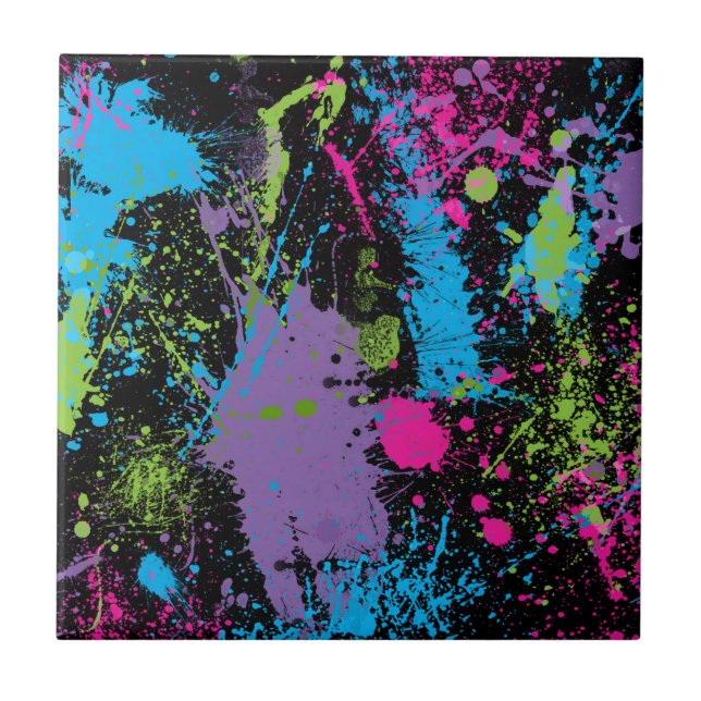 Paint Splater Fliese (Vorderseite)