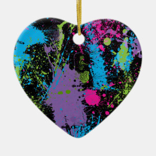 Paint Splater Keramikornament