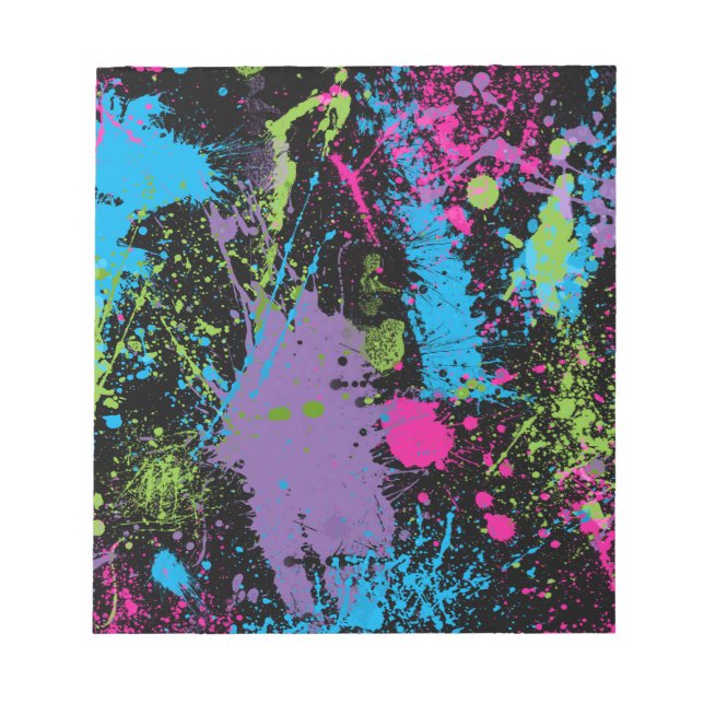 Paint Splater Notizblock (Vorderseite)