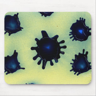 Paint Splatter in Blue Mousepad