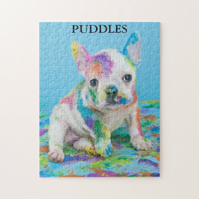 PAINT SPLATTERED PUPPY PUZZLE! (Vertikal)