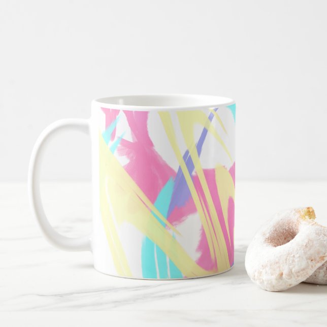 Paint Spritzer Abstrakt Art Kaffeetasse (Mit Donut)