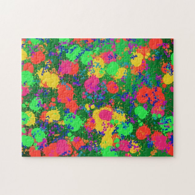 Paint Spritzer Abstrakt Jigsaw Puzzle (Horizontal)