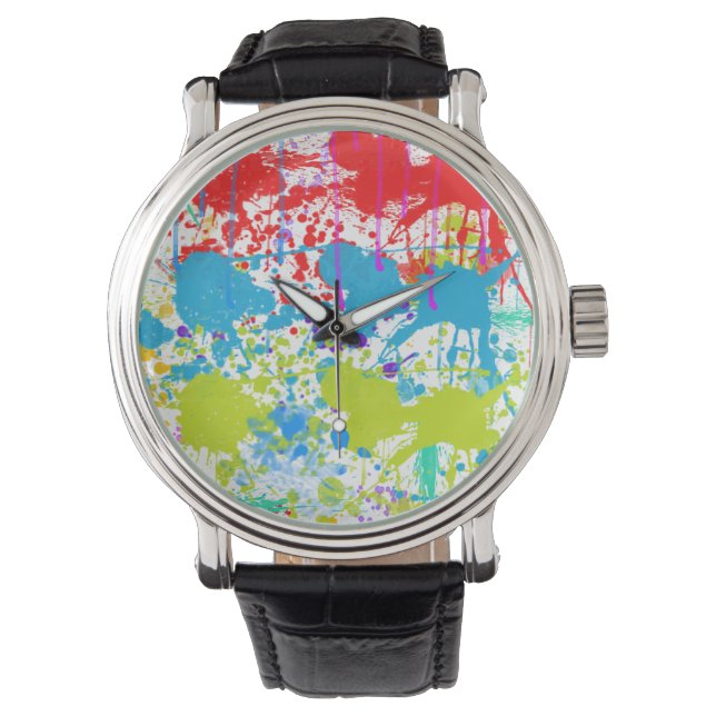 Paint Spritzer Armbanduhr (Vorderseite)