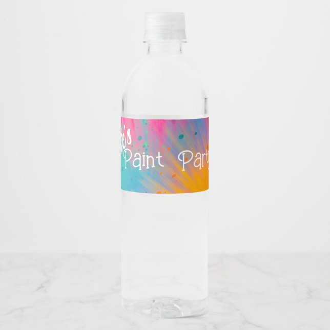 Paint Spritzer Birthday Party (Vorderseite)