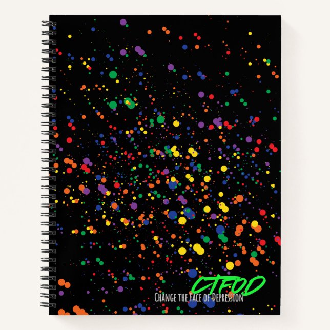 Paint Spritzer Journal - Nachtausgabe | CTFOD Notizbuch (Vorderseite)