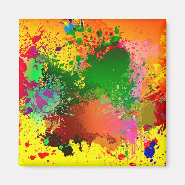 Paint Spritzer Magnet (Vorne)