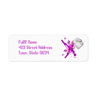 Paint Spritzer Mailing Labels