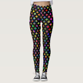 Paint Spritzer Mermaid Scales Leggings