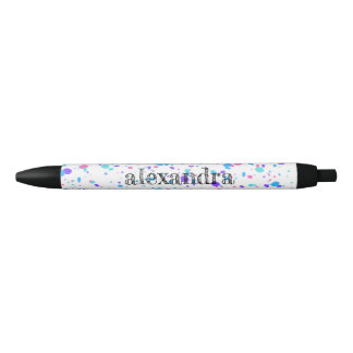 Paint Spritzer Name Tinte Pen - Multi Pink Kugelschreiber