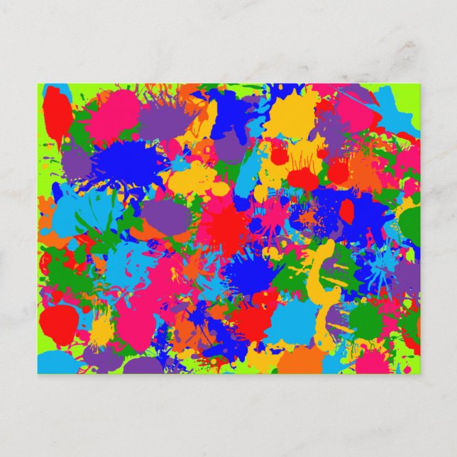 Paint Spritzer Postkarte (Vorderseite)