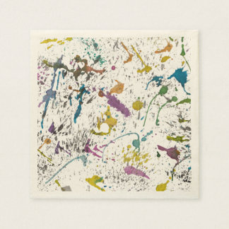 Paint Spritzer Splash Farbpapier Napkins Serviette