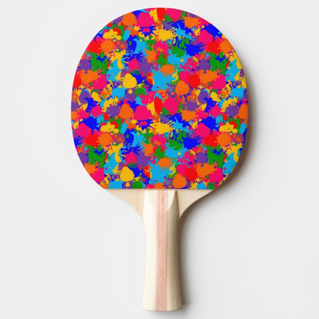 Paint-Spritzer Tischtennis Schläger (Vorderseite)