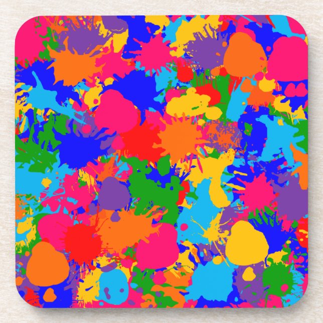 Paint Spritzer Untersetzer (Vorderseite)