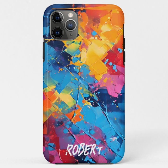 Paint Spritzers Abstrakt Art Case-Mate iPhone Hülle (Rückseite)