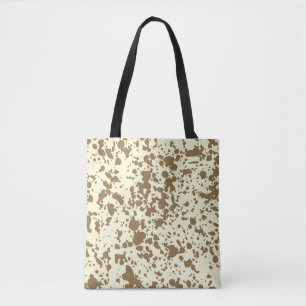 Paint Spritzers Light Yellow & Khaki Artistic Tasche