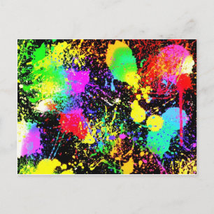 Paint Spritzers Postkarte