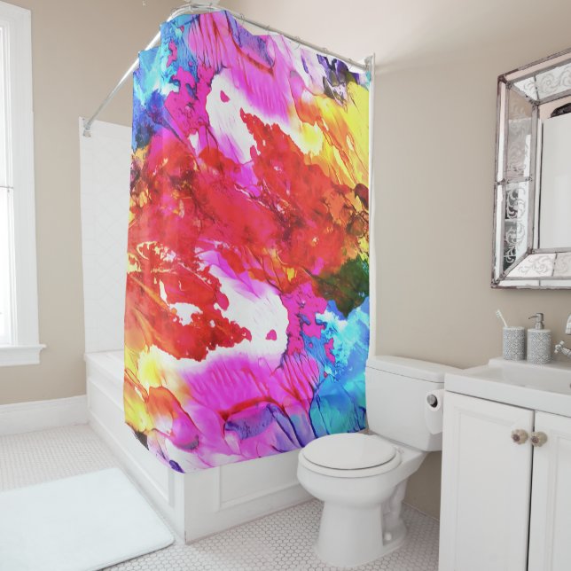 Paint streams Duschvorhang (Beispiel)