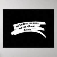 Paint Stroke Wide Peace Message