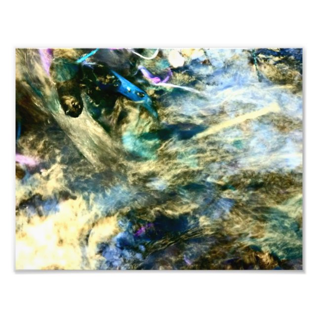 Paint Strokes Artful Abstrakt Fotograf Fotodruck (Vorne)