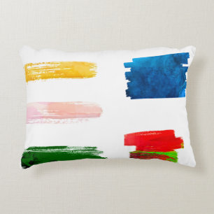 Paint strokes blokes Glitzer platsch Dekokissen