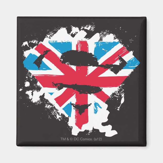 Paint Strokes British S-Shield Magnet (Vorne)