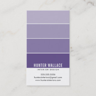 PAINT SWATCH CHIP moderne Inneneinrichtung Ober-vi Visitenkarte