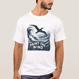 Paint The Wind Stormy Brush Bird T-Shirt