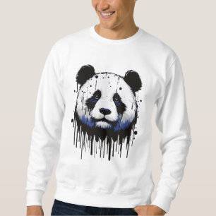 Paint Tropfen Panda Sweatshirt