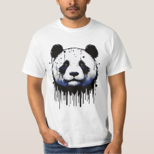 Paint Tropfen Panda T-Shirt