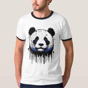 Paint Tropfen Panda T-Shirt