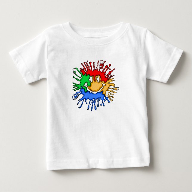 Paint Tube Smile Baby T-shirt (Vorderseite)