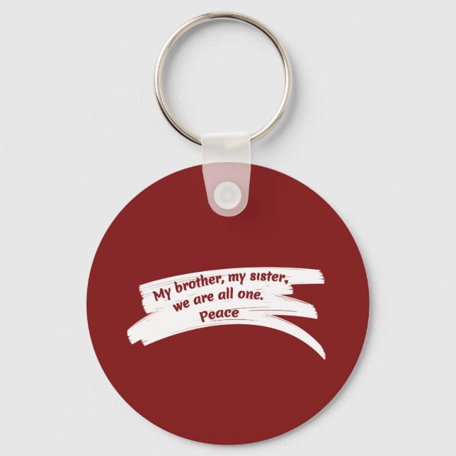 Paint Wide Peace Message Schlüsselanhänger (Vorderseite)