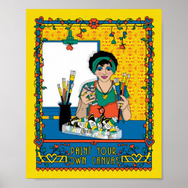 Paint your own Leinwand_B_8x10 Poster