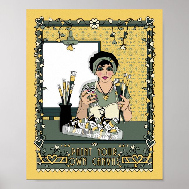 Paint your own Leinwand_C_8x10 Poster (Vorne)