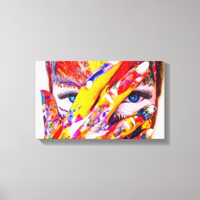 Paint | Zazzle_Growshop. Leinwanddruck (Vorderseite)