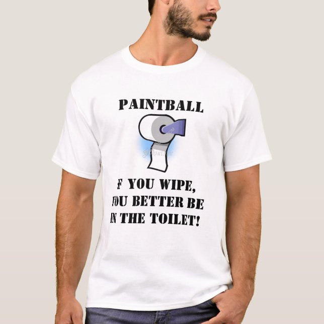Paintball-Abwischen T-Shirt (Vorderseite)