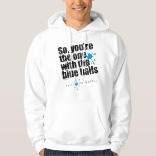 Paintball Blaue Bälle Hoodie