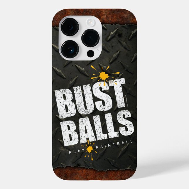 Paintball Bust Balls Case-Mate iPhone 14 Pro Hülle (Rückseite)