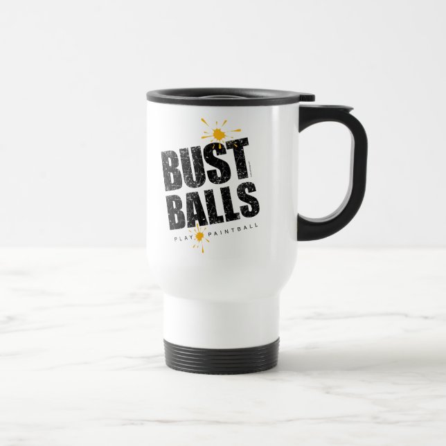 Paintball Bust Balls Reisebecher (Rechts)