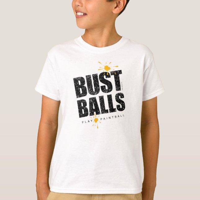 Paintball Bust Balls T-Shirt (Vorderseite)