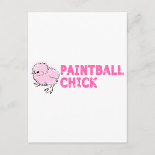 Paintball Chick Postkarte