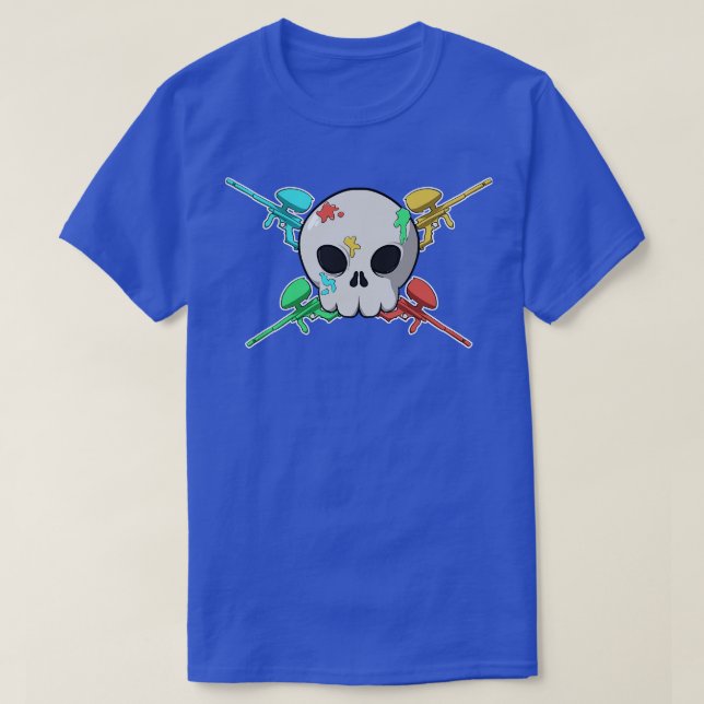 Paintball Crew Jolly Pirat no capes T-Shirt (Design vorne)