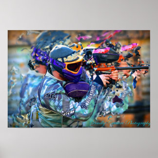 Paintball-Druck - groß Poster