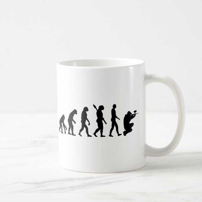 Paintball-Evolution Kaffeetasse (Rechts)