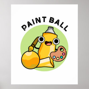 Paintball Funny Paint Pub Poster