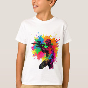 Paintball Gamer Farbgestaltung T-Shirt
