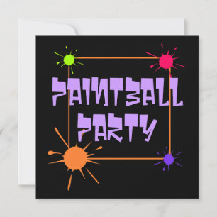 PAINTBALL-GESCHÄFTSZUSAMMENSCHLUSS DER PARTY EINLA EINLADUNG