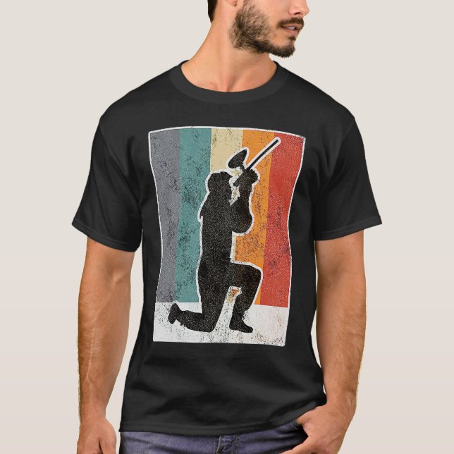 Paintball Gotcha Airsoft Softair Silhouette T-Shirt (Vorderseite)