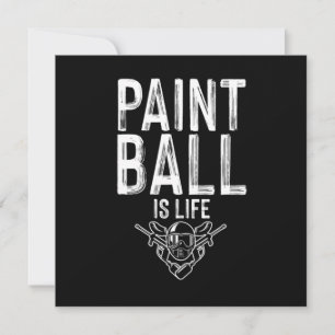 Paintball ist ein Geschenk für den Life Paintball- Einladung